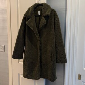 J.Jill Women's Long Teddy Coat Size 2x